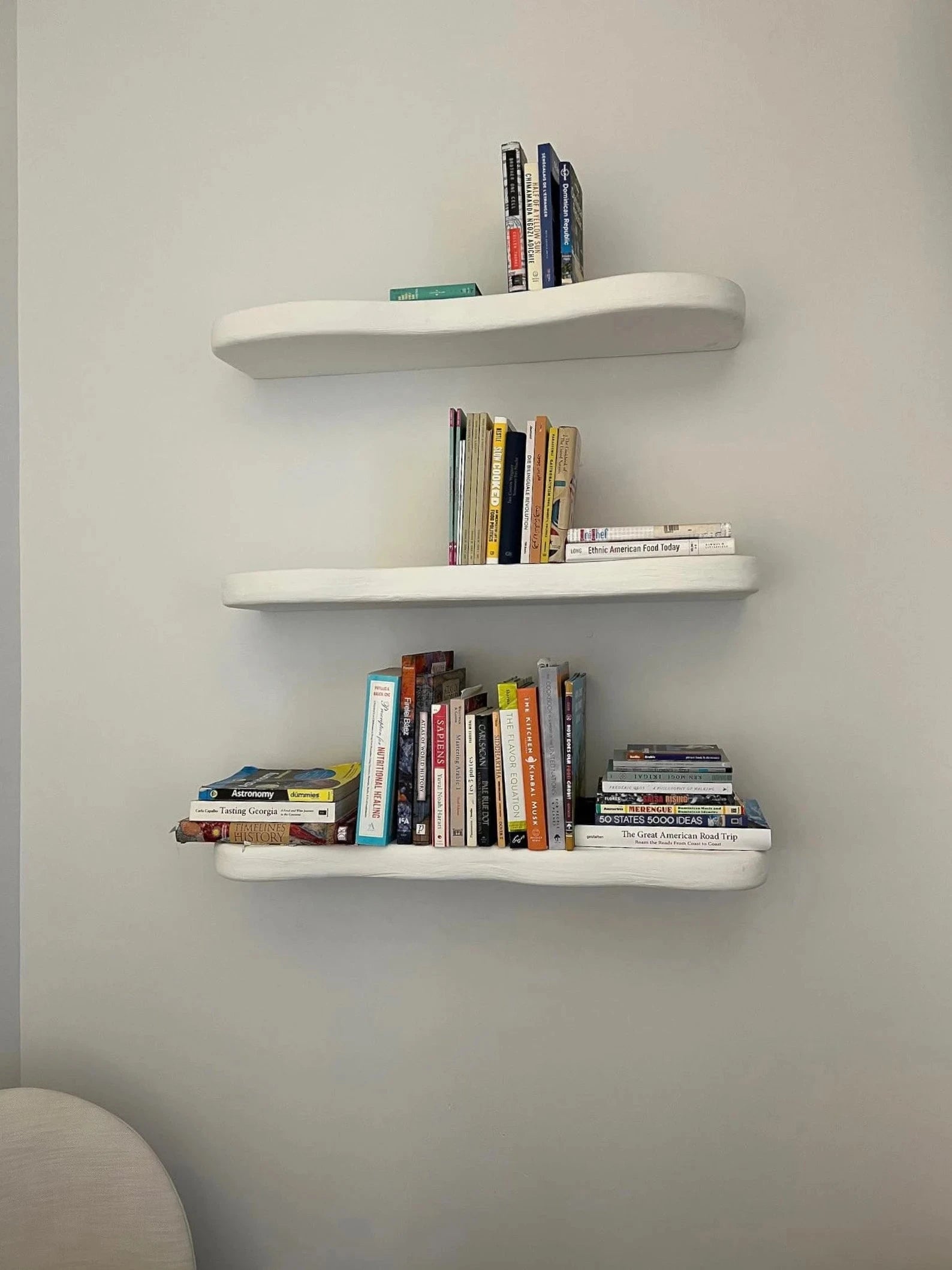 Aura Series A5S | Organic Concrete Wall Shelf